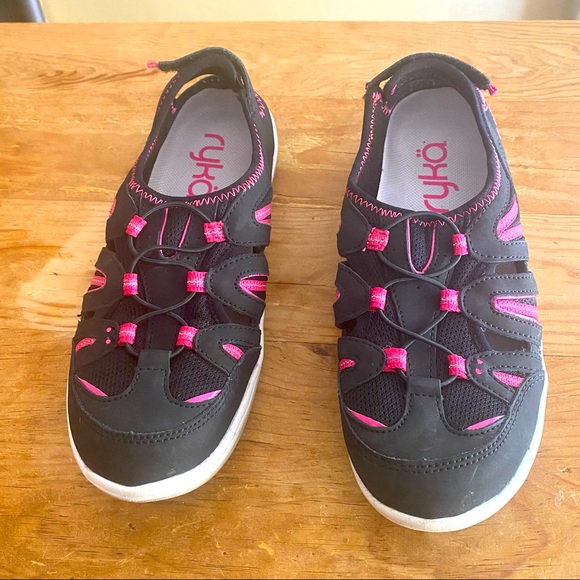 Ryka Hula Black & Pink Fisherman Sports Sandal Size 7.5 - Picture 4 of 7